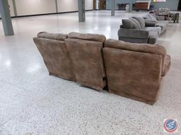 3-Seat Reclining Sofa 90" x 36" x 36"