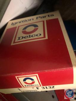 Delco Distributor Cap Part No. F313Z, Mopar 10 Piece Sure-Set Part No. 736691 977, Assorted Delco