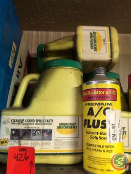 (4) Green Stuff Absorbent Jugs, Radiator and AC Flush [[PARTIALLY USED]]