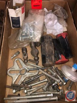 Vintage Durbin Safety Midgets, Assorted Bolts, Hammer Heads and Snap-On Batteries Model No. CTB5172