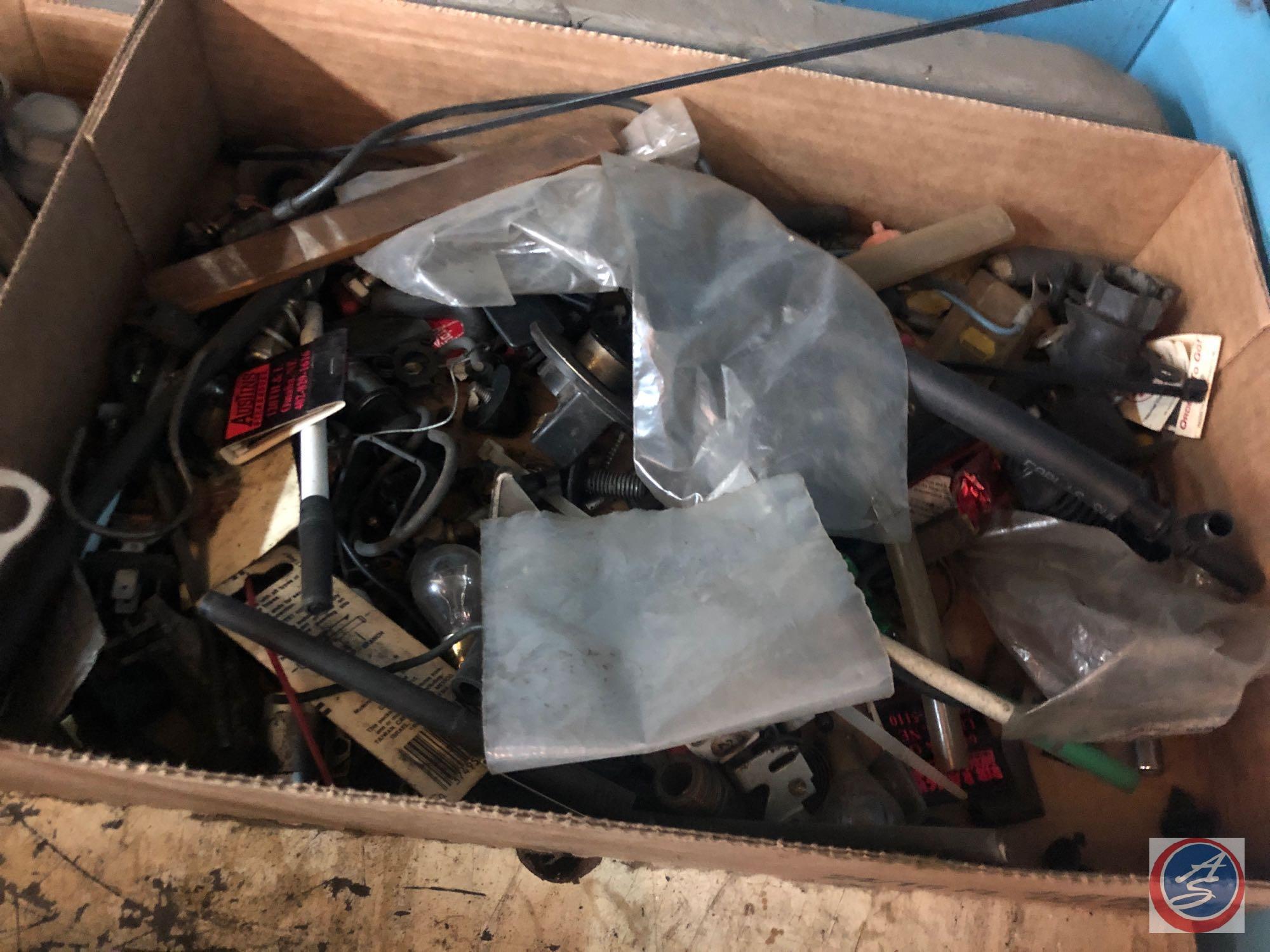 Assorted Taps, Dies, Drill Bits, Key Faubs, GMC Center Cap, (2) 14 oz. Propane Tanks, One Torch Head