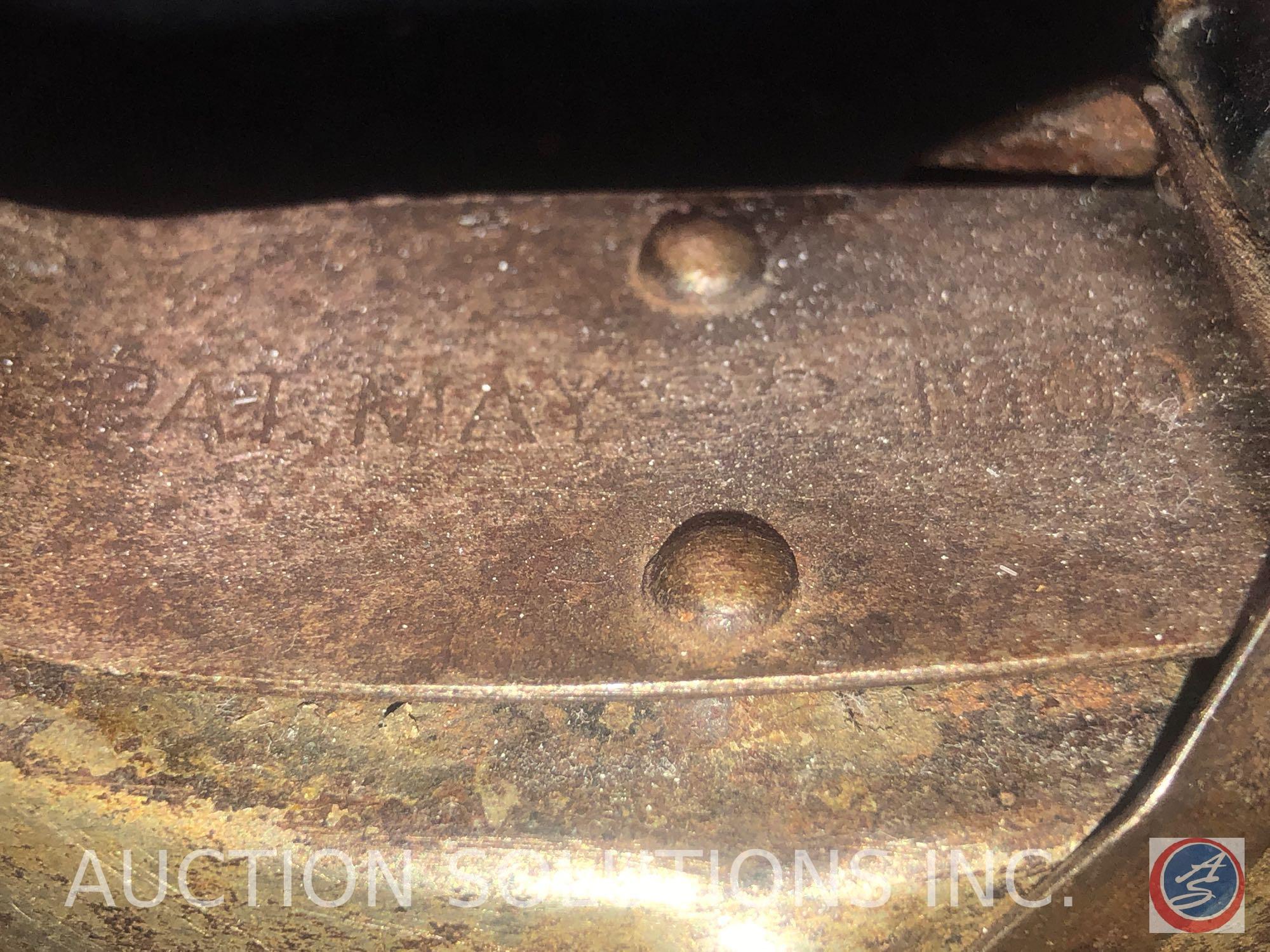 Vintage Perfection Iron, Cast Iron Clothing Iron Marked Geneva, Asbestos Sad Iron 72-B, Small