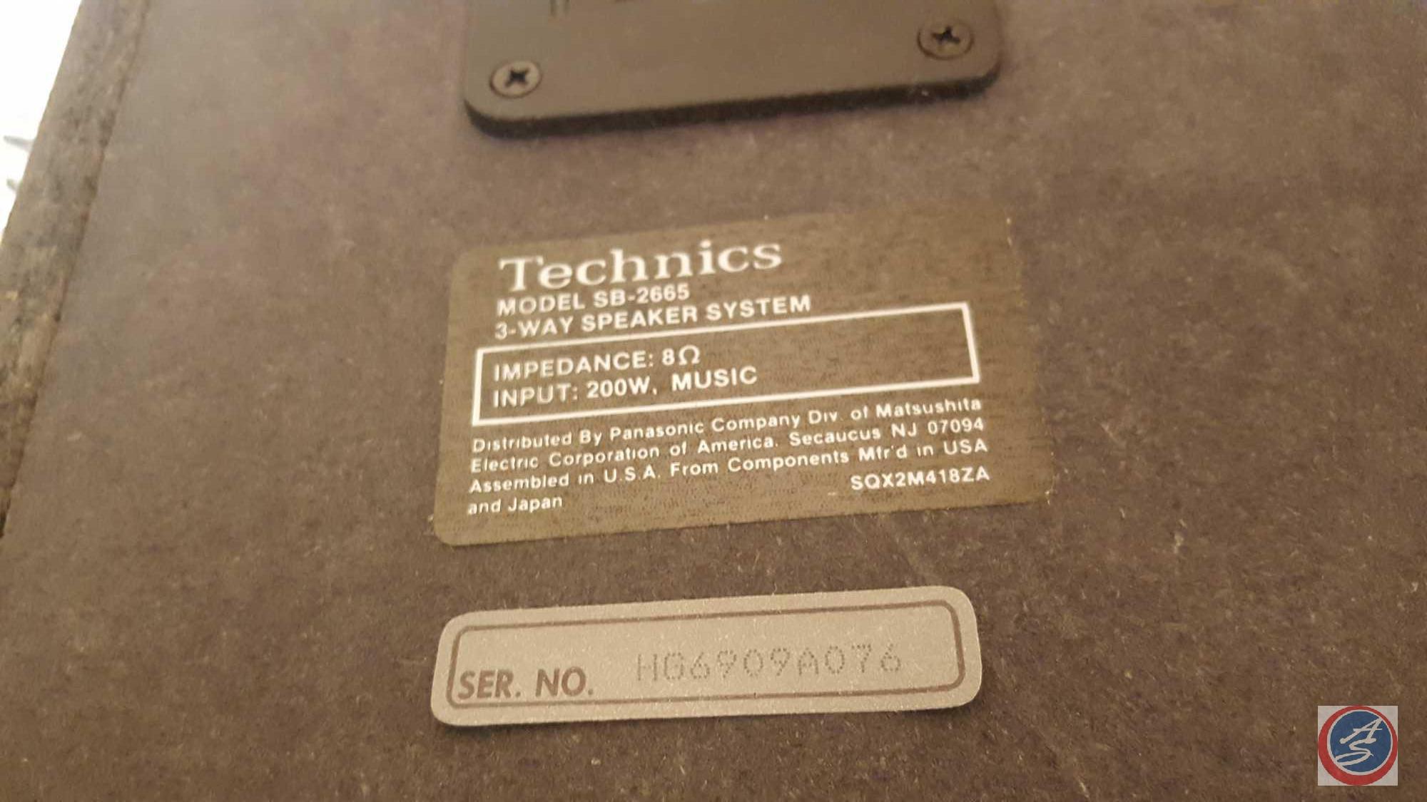 Retro Technics Stereo System in Cabinet Including: Model SU-V75 Stereo Integrated Amplifier,