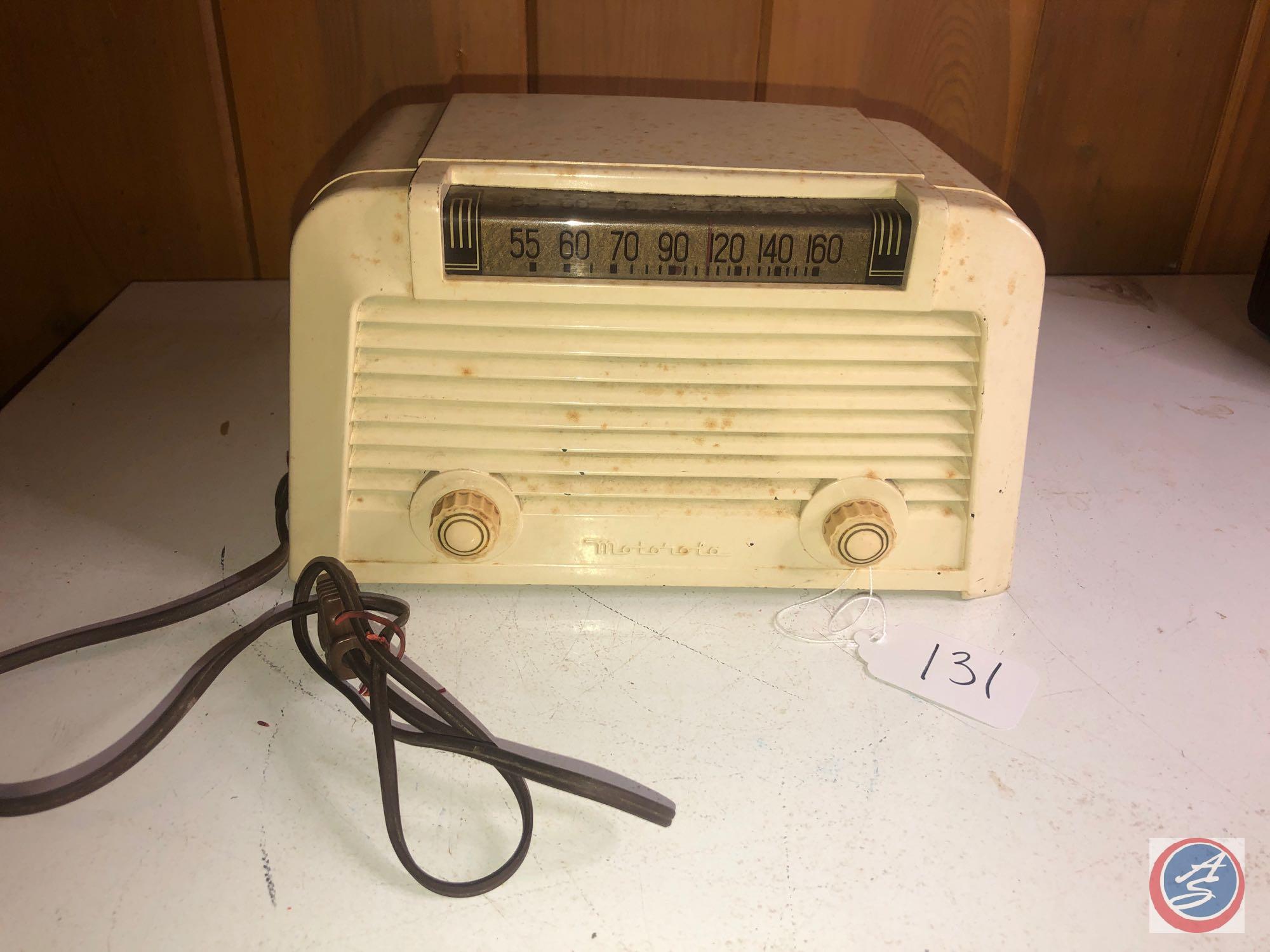 Vintage Motorola Portable Tube Radio Model No. 57X12