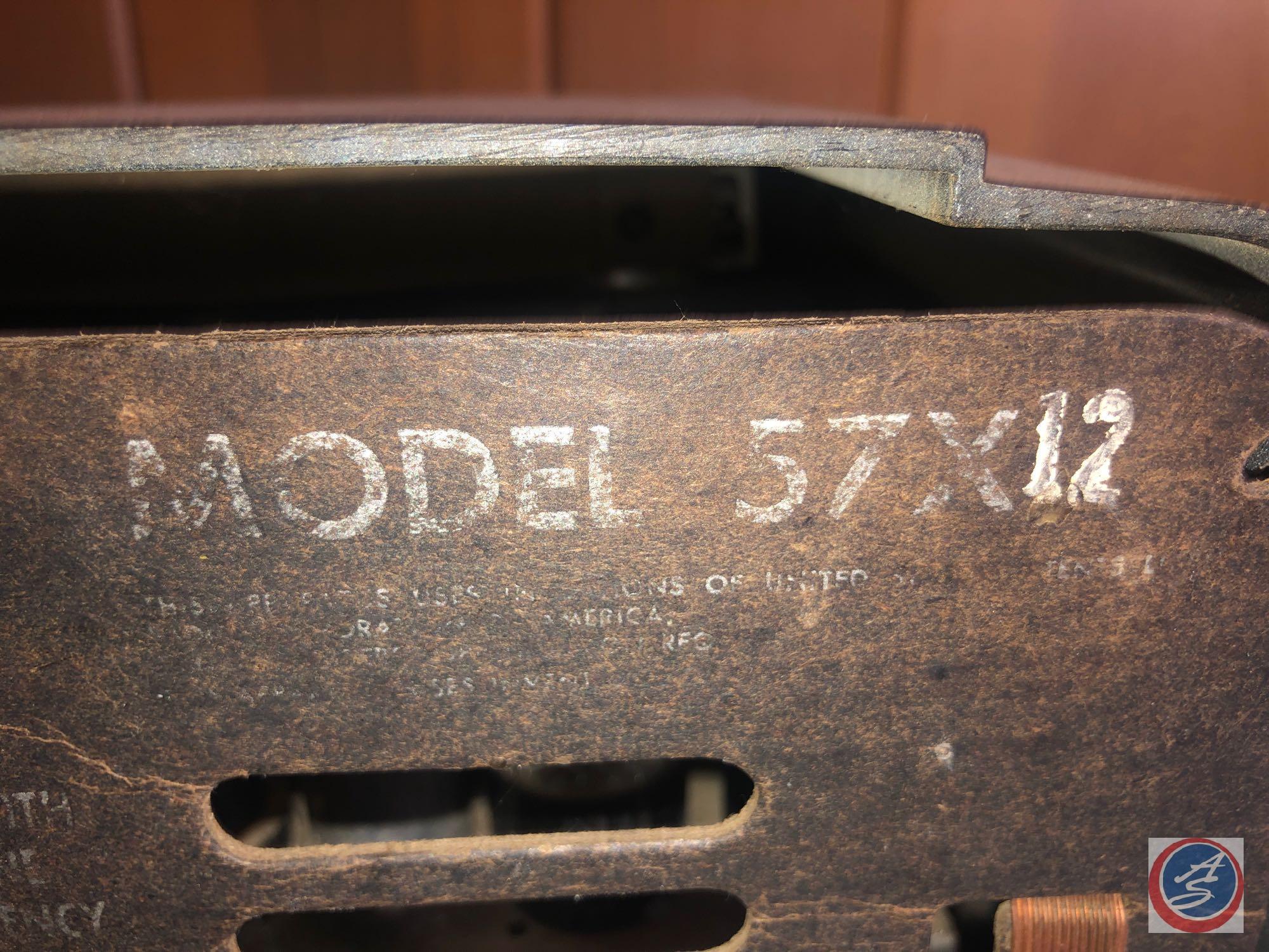 Vintage Motorola Portable Tube Radio Model No. 57X12