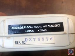 General Electric Portable AM/FM Radio Model No. 7-280A, Soundesign Hand Held Radio Model No. 1222D,
