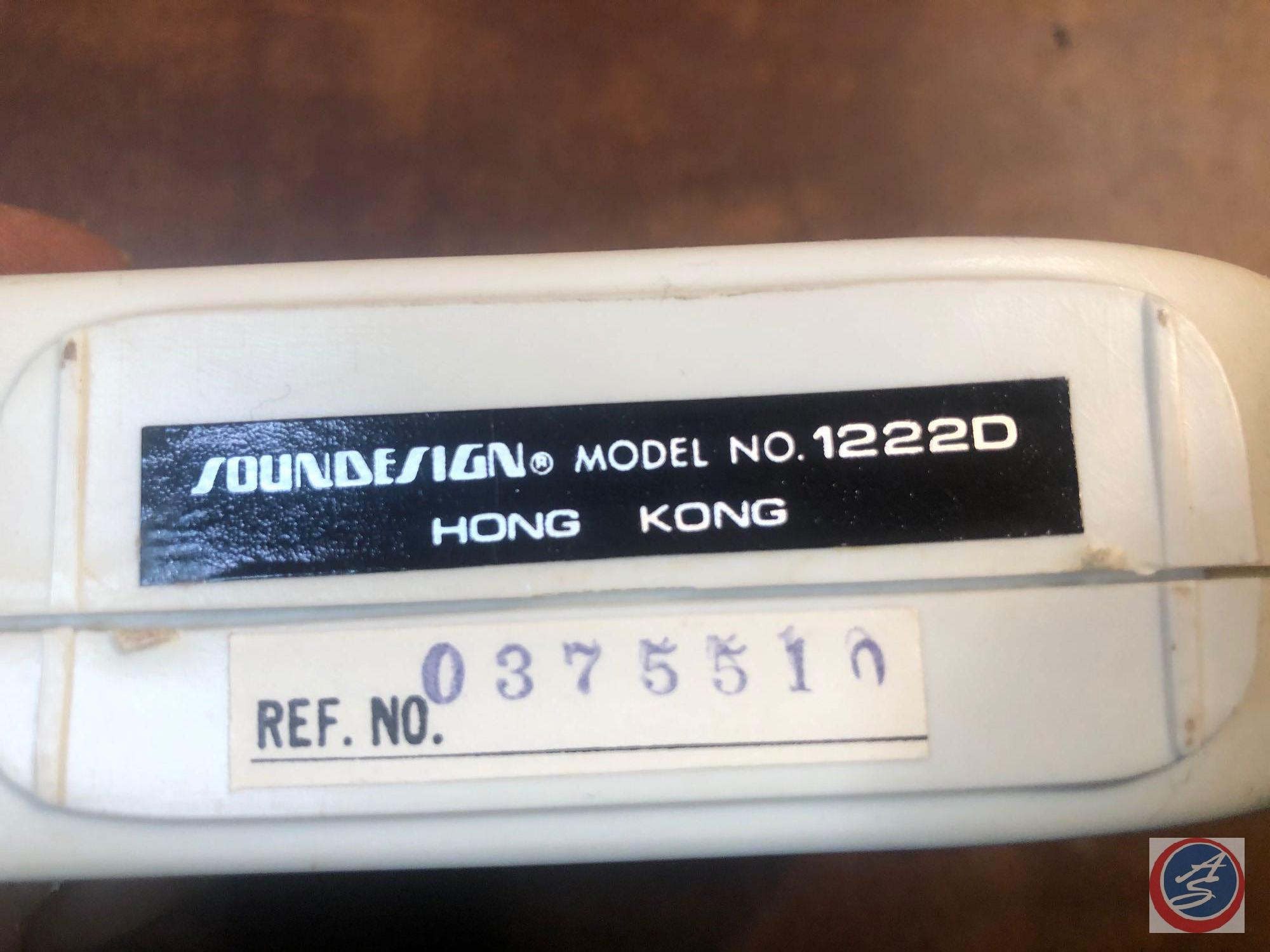 General Electric Portable AM/FM Radio Model No. 7-280A, Soundesign Hand Held Radio Model No. 1222D,