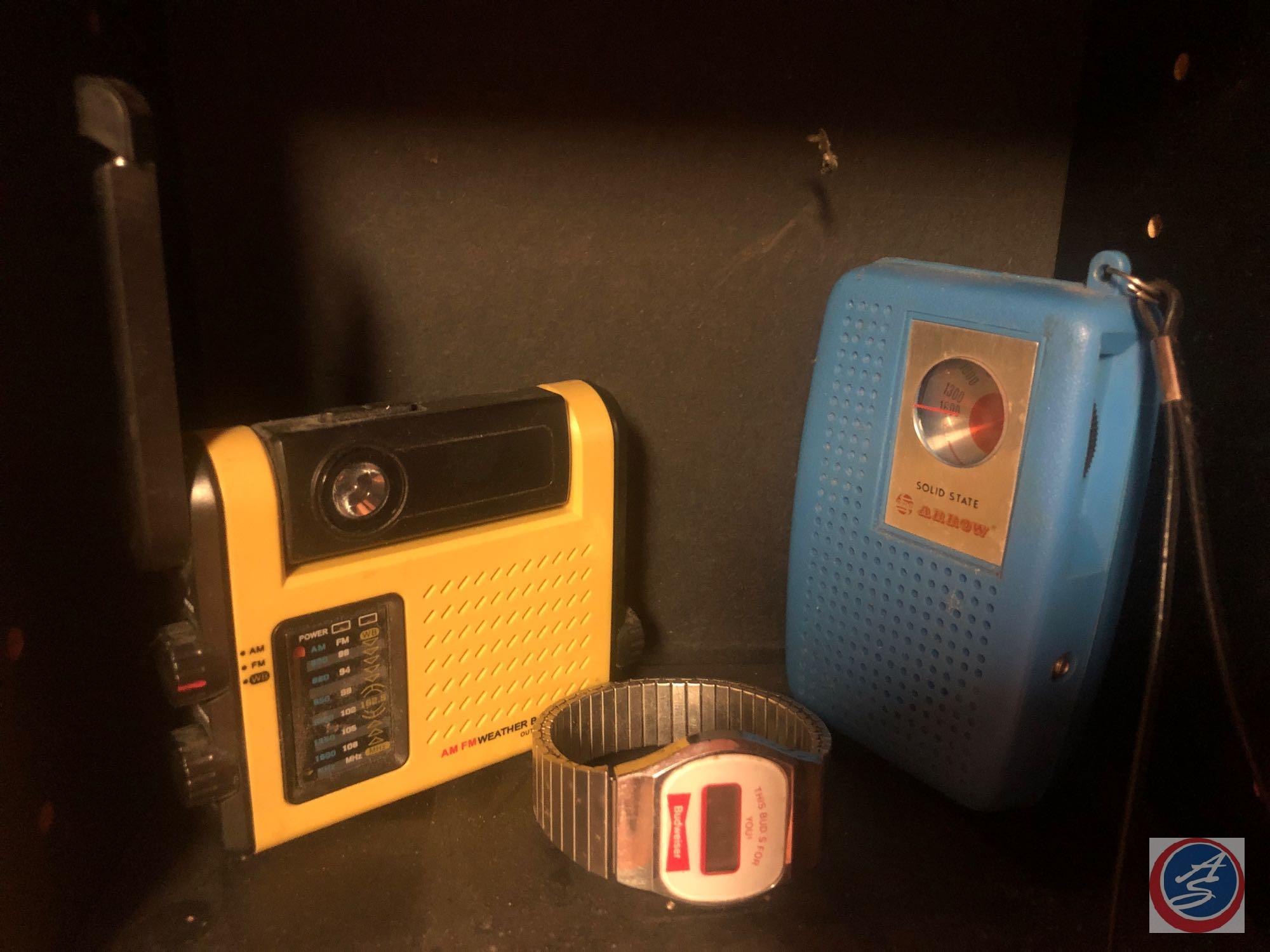 Panasonic Vintage Sphere Radio Blue Model No. R-70, (2) McDonald's Batman Mugs, Realistic AM/FM