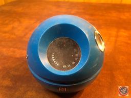 Panasonic Vintage Sphere Radio Blue Model No. R-70, (2) McDonald's Batman Mugs, Realistic AM/FM