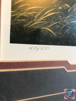 Doug Knutson Framed Print Titled Before The Storm Marked 475/850 Measuring 43" X 24"