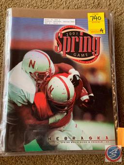 4-14-2001 Red White Game/ 8-25-2001 Nebraska vs. TCU/ 9-1-2001 Nebraska vs Troy State/ 9-8-2001