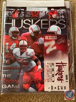 4-14-2001 Red White Game/ 8-25-2001 Nebraska vs. TCU/ 9-1-2001 Nebraska vs Troy State/ 9-8-2001