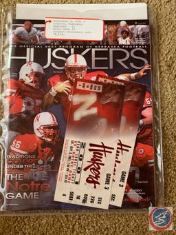 4-14-2001 Red White Game/ 8-25-2001 Nebraska vs. TCU/ 9-1-2001 Nebraska vs Troy State/ 9-8-2001