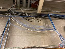 Assorted Sections of Wiring and Phone System Cables {{BUYER MUST REMOVE}}