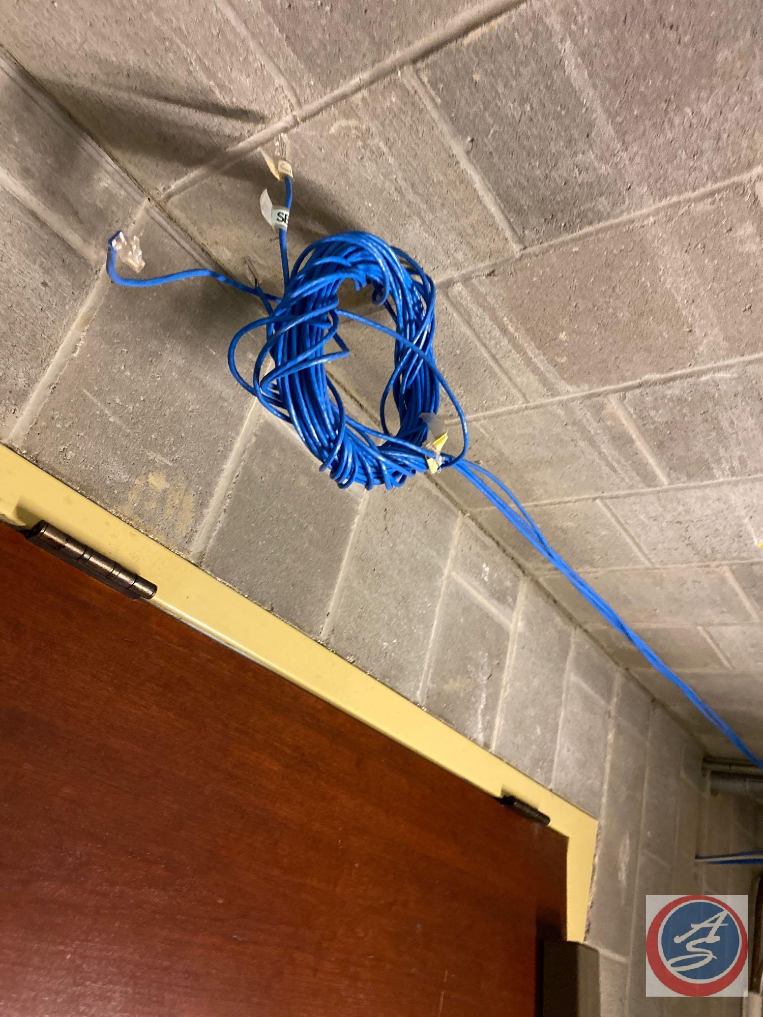Assorted Sections of Wiring and Phone System Cables {{BUYER MUST REMOVE}}