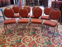 {{8X$Bid}} Falcon Polyurethane Foam Dining Chairs with Handle Backs 34" Tall (8)