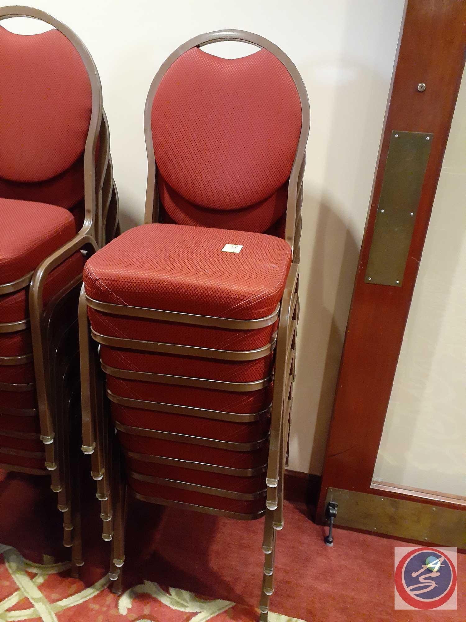 {{8X$Bid}} Falcon Polyurethane Foam Dining Chairs with Handle Backs 34" Tall (8)