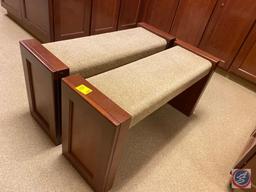 {{2X$BID}} Sections of Bench Seating Measuring 36'' X 12'' X 18'' and 60'' X 12'' X 18''