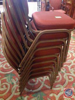 {{8X$Bid}} Falcon Polyurethane Foam Dining Chairs 34" Tall (8)