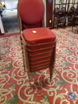 {{8X$Bid}} Falcon Polyurethane Foam Dining Chairs 34" Tall (8)