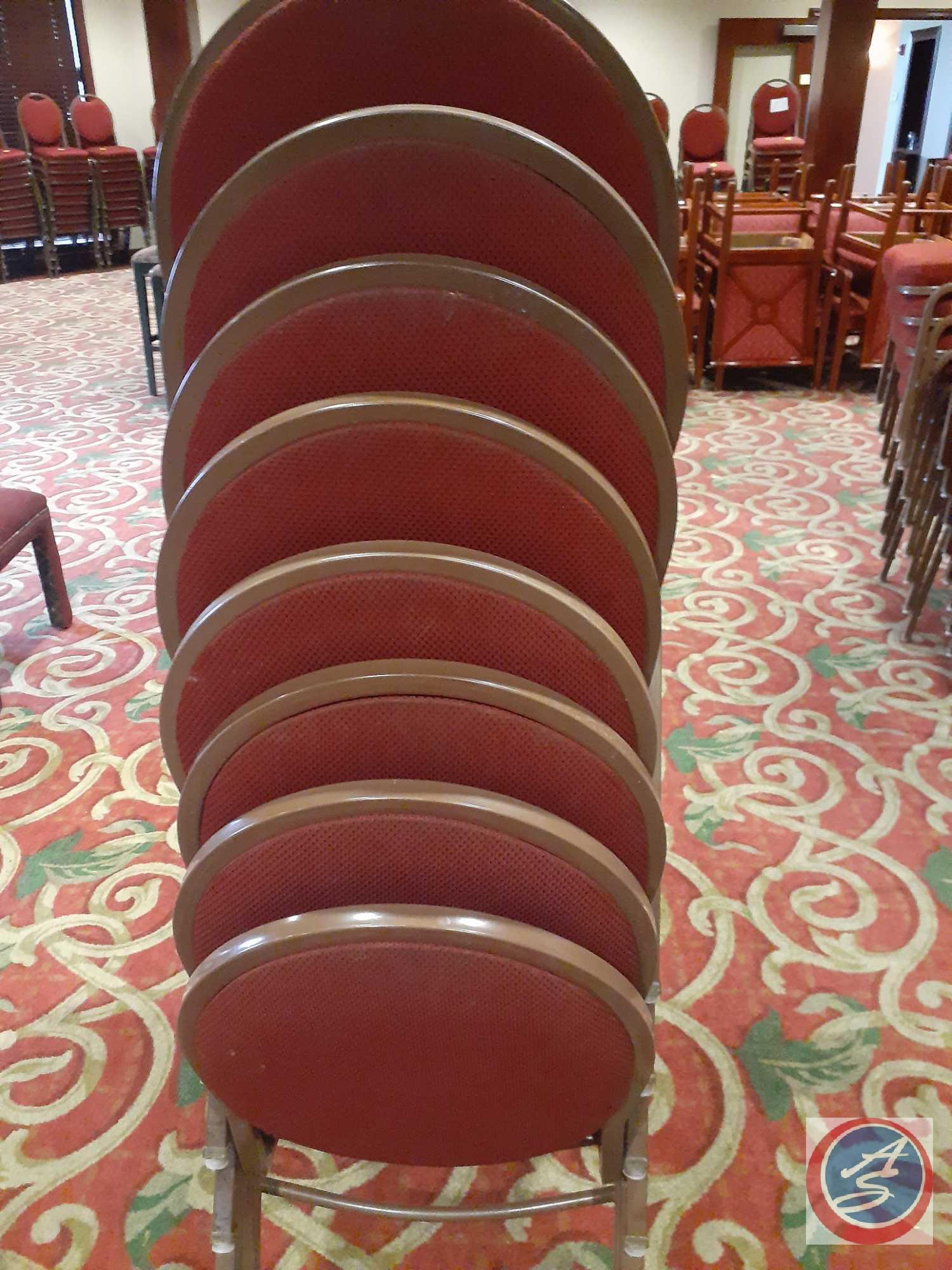 {{8X$Bid}} Falcon Polyurethane Foam Dining Chairs 34" Tall (8)