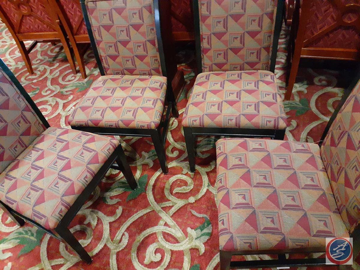 {{4X$Bid}} Falcon Wood and Polyurethane Foam Dining Chairs 36" Tall(4)