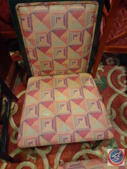 {{4X$Bid}} Falcon Wood and Polyurethane Foam Dining Chairs 36" Tall(4)