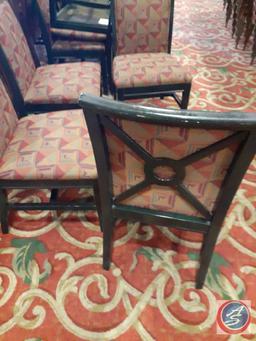 {{4X$Bid}} Falcon Wood and Polyurethane Foam Dining Chairs 36" Tall(4)