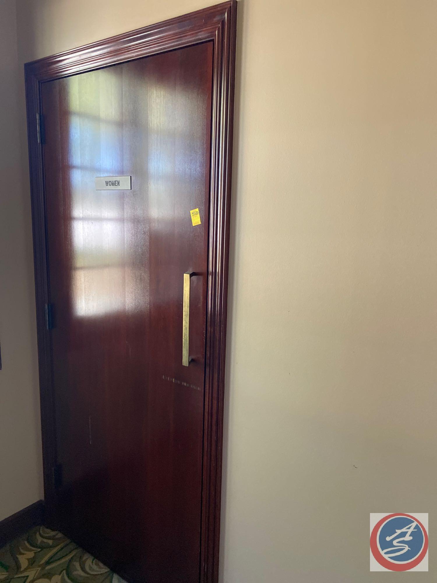 Scrap Lot of Bathroom This Lot Includes Door Frame, Door, Toilets, Partitions, Sinks,Plumbing,