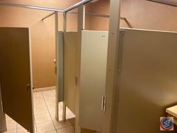 Scrap Lot of Bathroom This Lot Includes Door Frame, Door, Toilets, Partitions, Sinks,Plumbing,