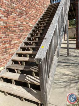 Outdoor Wall Sconces, Wood Staircase, Wood Banisters and Composite Decking **This is the Second