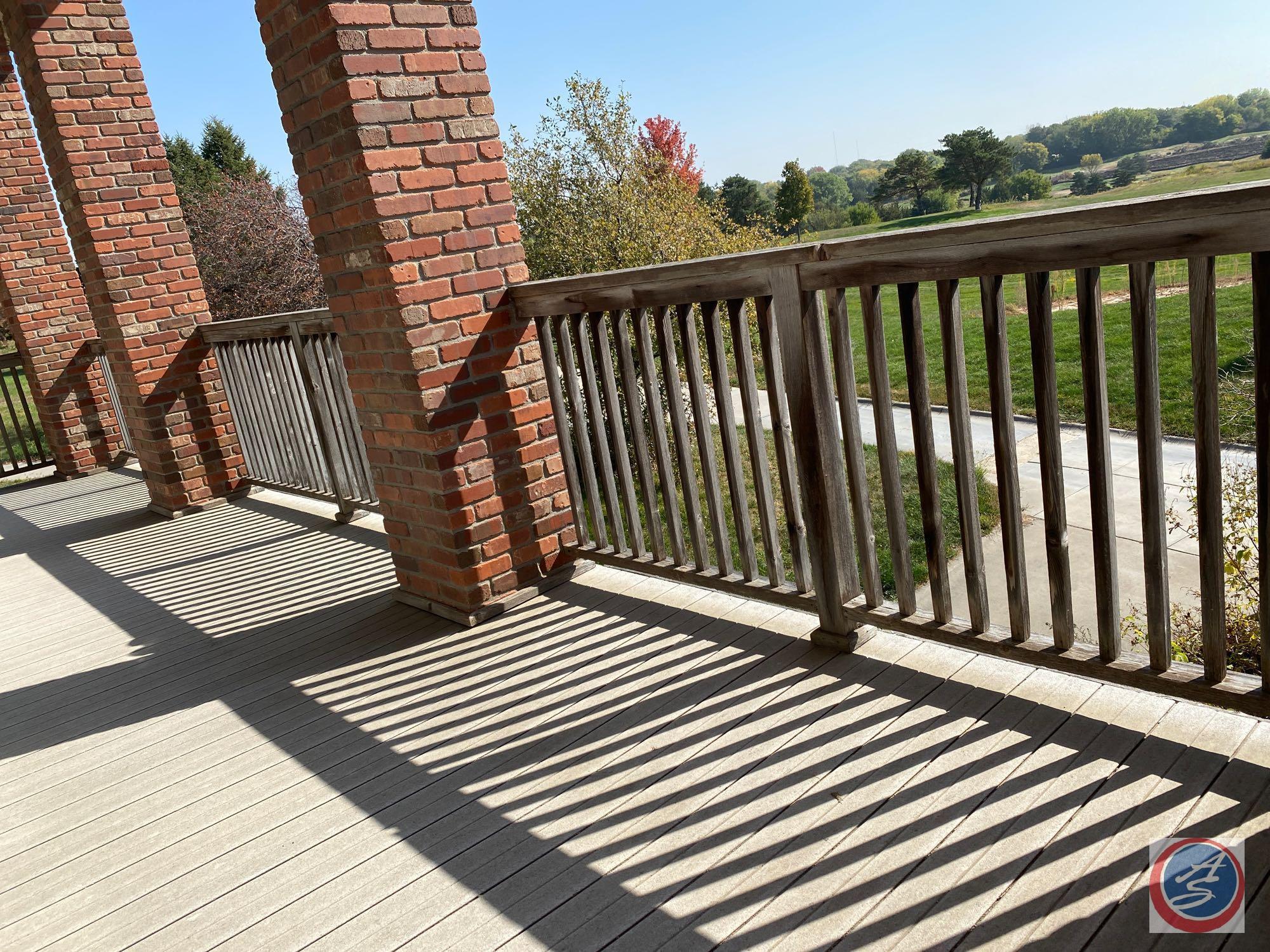 Outdoor Wall Sconces, Wood Staircase, Wood Banisters and Composite Decking **This is the Second