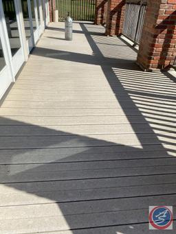 Outdoor Wall Sconces, Wood Staircase, Wood Banisters and Composite Decking **This is the Second