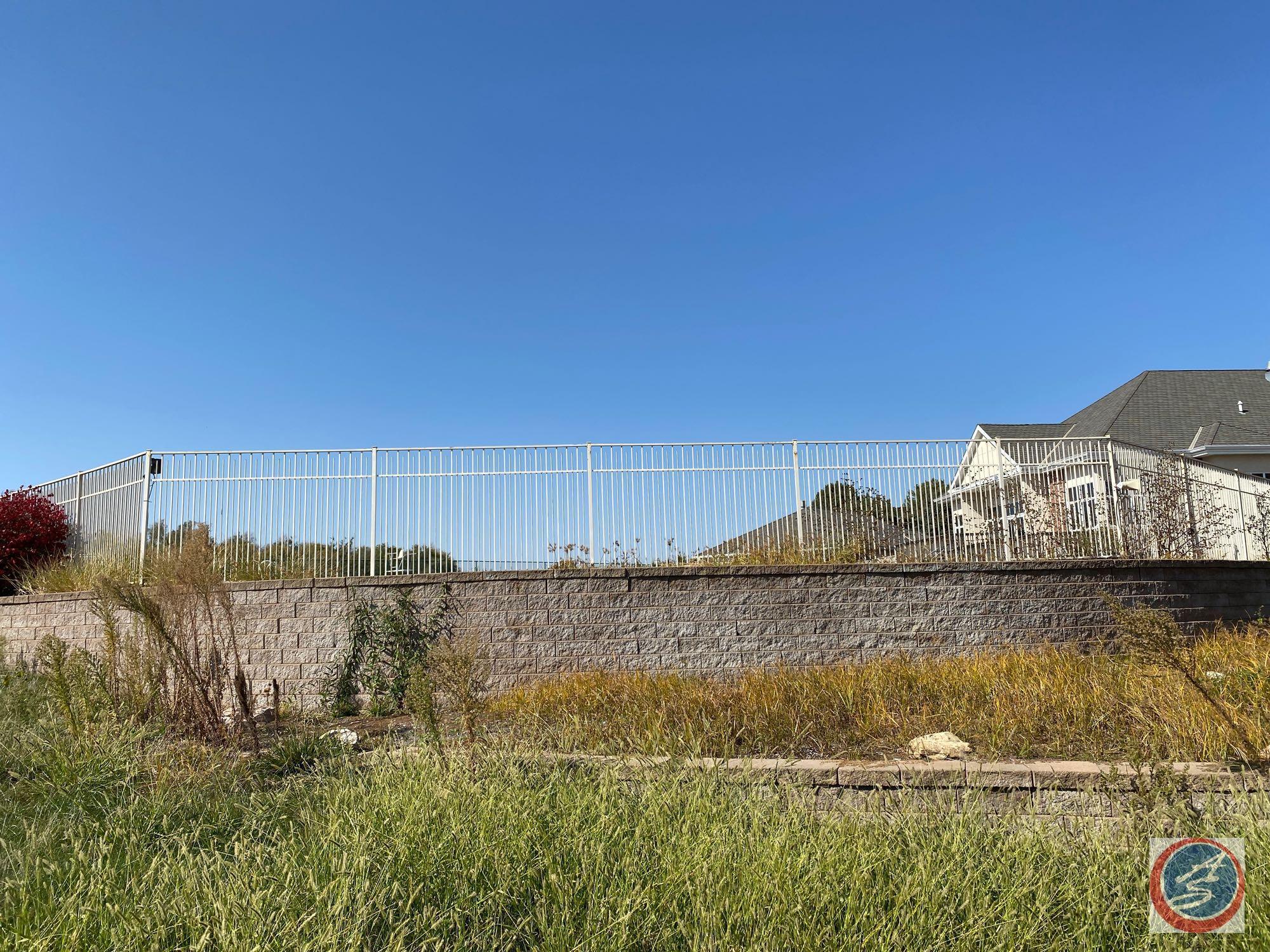 {{40X$Bid}} Pool Fencing Sections with Two Locking Gates (Each Panel is Approximately 200lbs.)