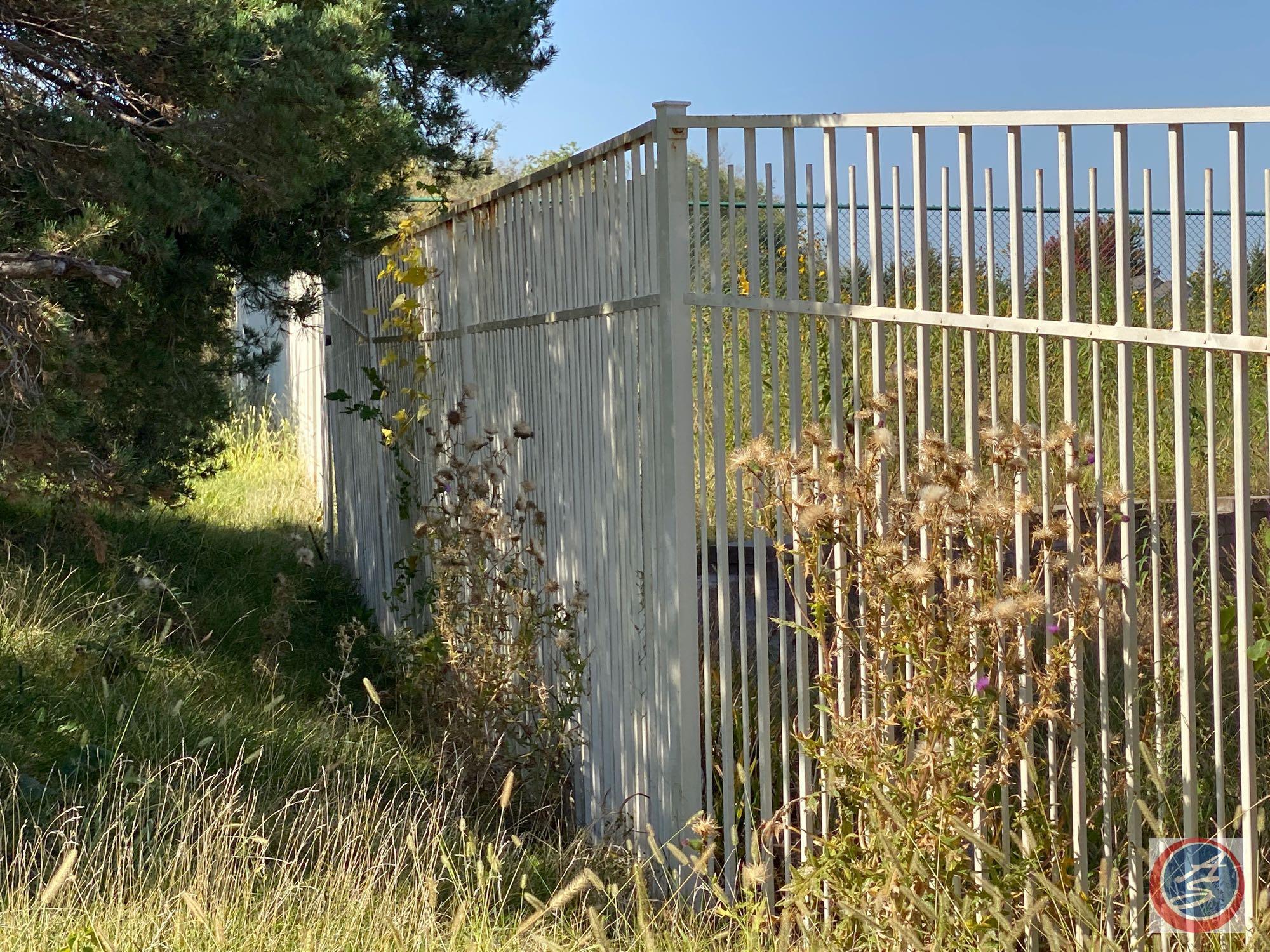 {{40X$Bid}} Pool Fencing Sections with Two Locking Gates (Each Panel is Approximately 200lbs.)