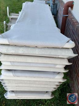 {{10x$bid}} (10) Patio Lounge Chairs This lot is first come first serve to choose your ten chairs.