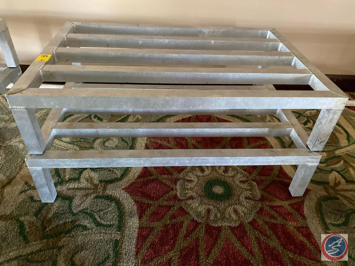 {{2X$BID}} Metal Dunage Racks Measuring 36'' X 24'' X 8''