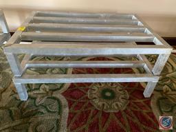 {{2X$BID}} Metal Dunage Racks Measuring 36'' X 24'' X 8''