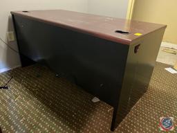 Five Drawer Office Desk Measuring 60'' X 30'' X 29'' and (2) Bulletin Boards