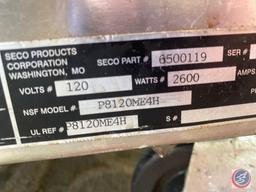 Spring-Pak by Seco Four Section Dish Dispenser, Heated Dish, and Mobile Dish Cart model No.
