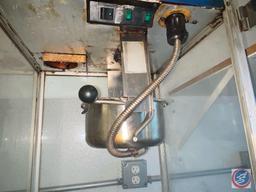 Two Bulb Heat Lamp and Popcorn Machine Measuring 18.5'' x 16.5'' X 30''