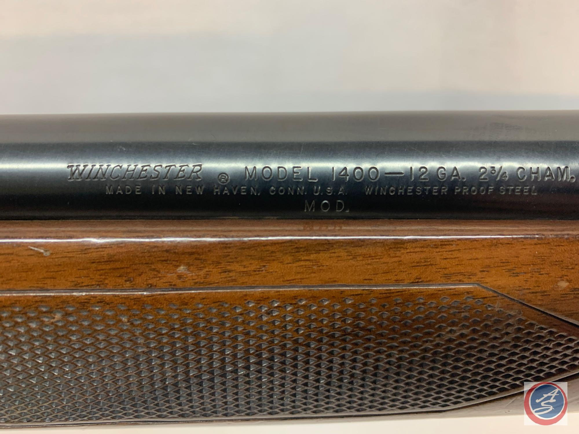 Winchester Model 1400 12 GA Shotgun Semi Auto Shotgun some dings on the stock. Ser # N563829