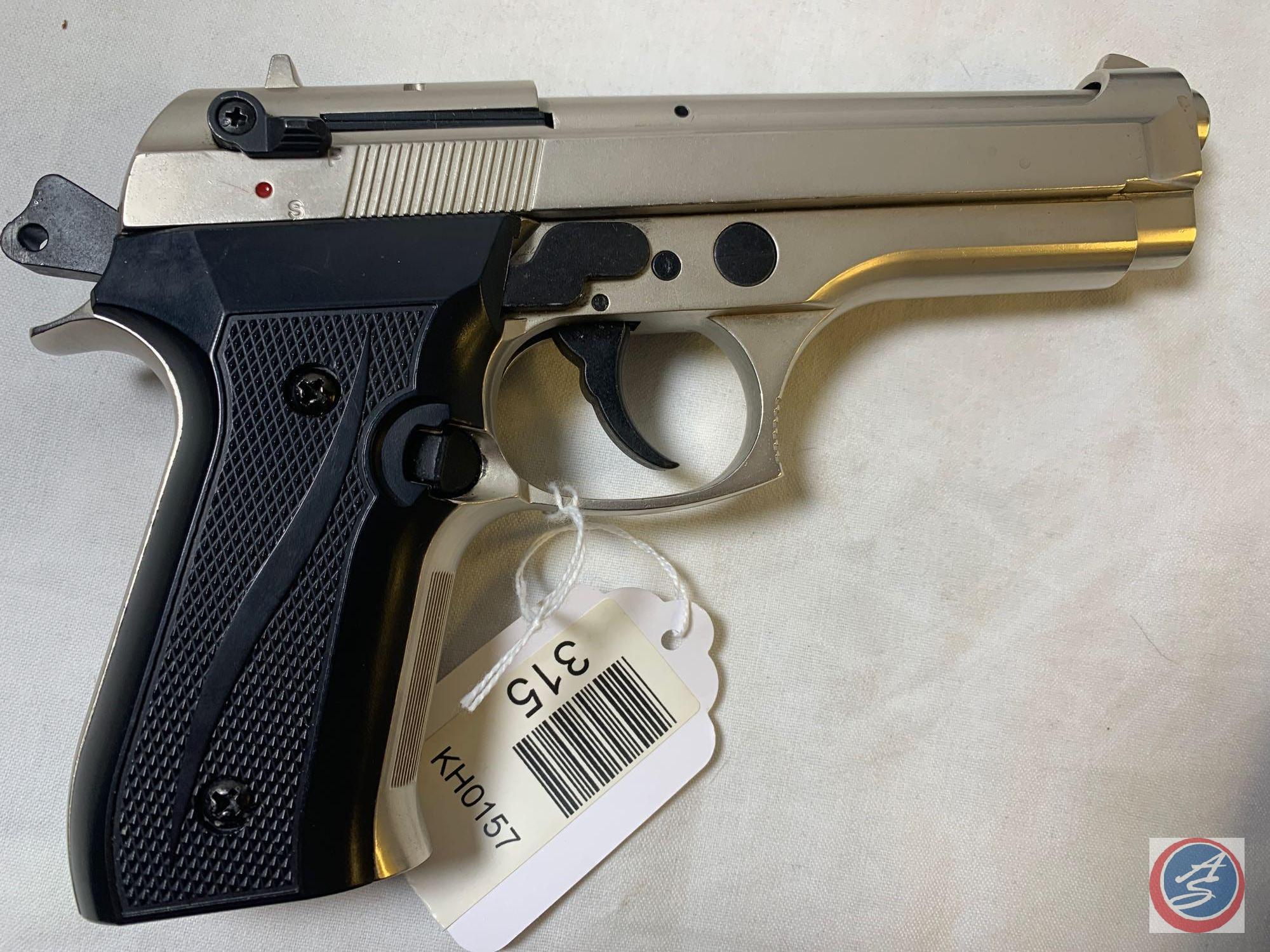 Ekol Model Jackal Dual 9MM Blank Pistol Dual Action Stainless Steel Blank Firing Pistol in Factory