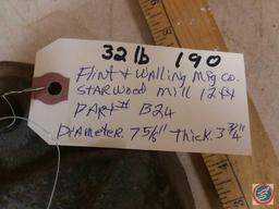Flint & Walling Mfg Co Starwood Mill 12FT Part B24 Diameter 7 5/8, thick 3 3/4
