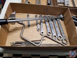3/8'' Drive Micrometer Torque Wrench Set, (2)1/2 inch drive Torque Wrenches, boxed End Wrenches and