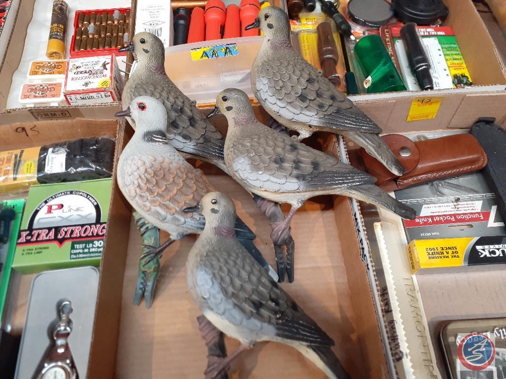 Dove Decoys, Assorted Ammo, P-Line Xtra Strong Fishing Line and More