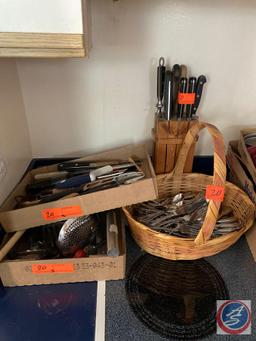 Knives, knife set, flatware