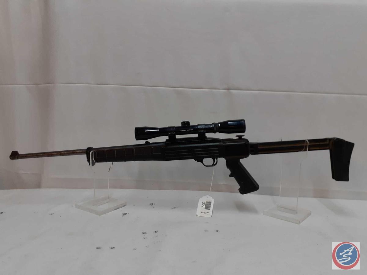 Ruger Model 44491 22 LR Rifle Semi auto rifle with Bushnell sportview 4x -32 scope and folding stock