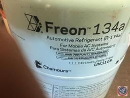 (1) Pow-R- Vac Wet/ Dry 6 Gallon Model P6, (1) Partial Bottle Chemours...Freon 134a
