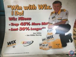 (3) Metal Signs Sinclair, WIX Filters, Notice